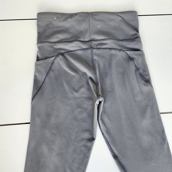 Aeropostale Pants Womens Gray Leggings Pants Exercise Workout Nylon Sz S - Picture 7 of 11